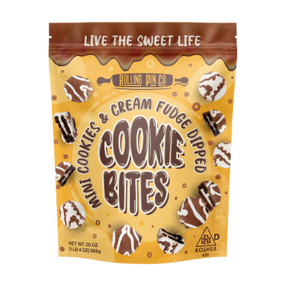 Cookies & Cream Fudge Dipped Cookie Bites (20 oz)