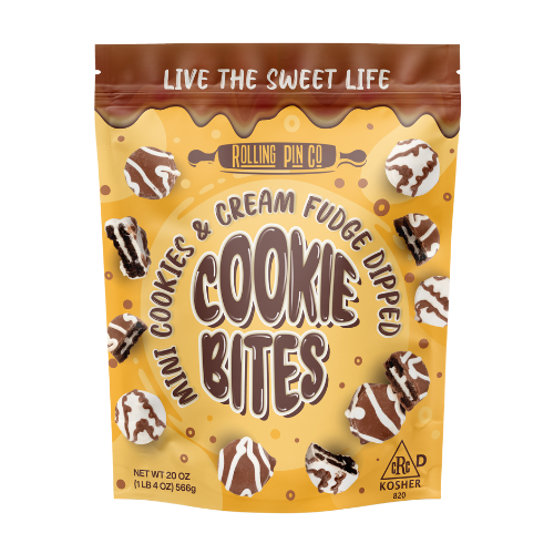 Cookies & Cream Fudge Dipped Cookie Bites (20 oz)